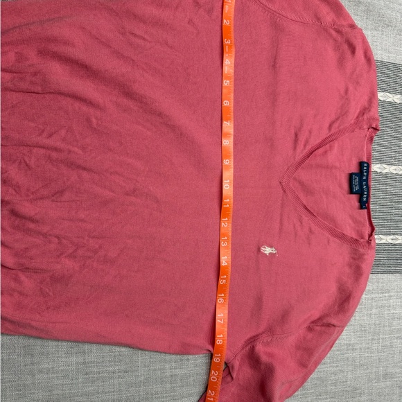 Ralph Lauren women’s V-Neck Sweater - Pink - Picture 6 of 7